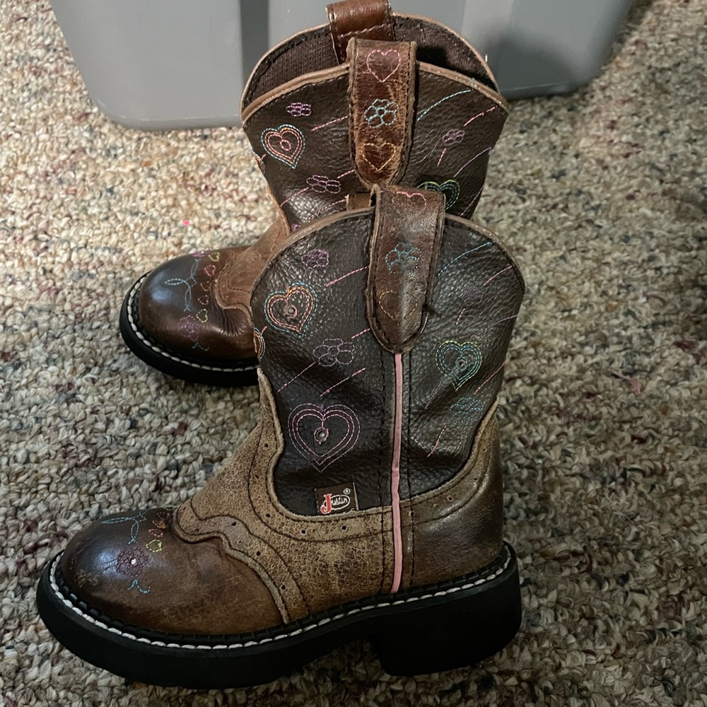 Light up Justin boots.